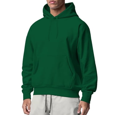 Cameland Hooded Sweatshirts for Men Hoodies Solid Color Blend Fleece Pullover Kanga Pocket Sweatshirts