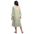 thumbnail image 3 of Moomaya Chemise de Nuit Évasée en Coton pour Femmes, 3 of 6