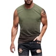 thumbnail image 2 of DPTALR Débardeur Sans Manches Dégradé pour Hommes Imprimé Non Positionné Col Rond T-shirt Sans Manches Décontracté Sport, 2 of 5
