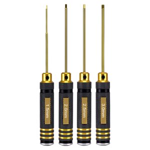 Wweixi 4pcs/set Tournevis et tournevis à percement Kit de jeu de clé Kit d'outils Set Hex