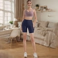thumbnail image 4 of Plebaso Shorts de Yoga pour Femmes avec Poches Taille Haute Leggings Extensibles Shorts Unis Shorts de Course Cyclistes, 4 of 7