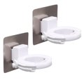 thumbnail image 5 of KAKOWELY 2pcs Adjustable Hand Sanitiser Holder Wall Mounted Shower Gel Bottle Rack Hook,2.76"X2.76"X1.57", 5 of 5
