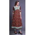 thumbnail image 3 of Bimba Kurtis Indiennes pour Femmes Imprimées, Kurti Anarkali Ligne A, Robe Décontractée, 3 of 5