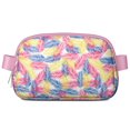 thumbnail image 1 of Boho Tropical Paradise Belt Bag – Colorful Palm Tree Fanny Pack with Hawaii Island Aesthetic, 1 of 4
