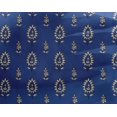 thumbnail image 4 of oneOone Georgette Viscose Fabric Leaves & Floral Block Printed Fabric 1 Yard 42 Inch Wide, 4 of 4