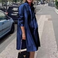 thumbnail image 4 of CEHVOM Robe Longue Maxi pour Femmes, Mode, Col Rond, Manches Longues, Décontractée, avec Poches, Unie, en Solde, 4 of 7