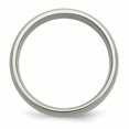 thumbnail image 2 of Titanium Sterling Silver Inlay 8mm Brushed Band Ring 12 Size, 2 of 6