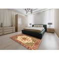 thumbnail image 4 of Ahgly Company Indoor Rectangle Abstract Yellow Orange Oriental Area Rugs, 2' x 4', 4 of 6