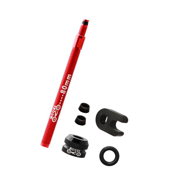ZheElen Polyvalent Tubeless Pneu Presta Valve Extender pour et Vélos de Route 80mm Rouge 50mm 80mm 1Set