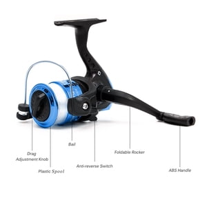 Fishing Ultra Light Fishing Rod Reel Combo Full Kit with 2PCS 2.1m Telescopic Fishing Rods Spinning Reels Fishing Lures Hooks Accessories Fishing Bag