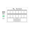 thumbnail image 1 of WHEANG Home Decor Wall Acrylic Weekly Planner Board Clear Dry Erases Calendar Planner Reusable Weekly Daily To Do List Board S Multi-Color, 1 of 8