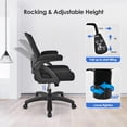 thumbnail image 4 of Ergonomic Office Chair with Extra-Thick Seat, 500 lbs Heavy Duty Mesh Office Chair with Lumbar Support and Flip-Up Armrests, Computer Desk Chair for Home Office, 4 of 9