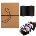 thumbnail image 1 of Scrapbook Album Photo Album With DIY Accessories Set, Stretchable Folding Paper Memory BookforWedding Anniversary, Small Size, Black Card Inner Pages, 11 * 18cmforPhotos, Wedding, 1 of 9