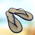 thumbnail image 2 of Kcodviy Women Flat Slippers Comfortable Flip Flop Women Summer Non-Slip Sandals Silent Bamboo Jelly Flip Flops for Women with Bow and Studs Rattan Flip Flop, 2 of 4