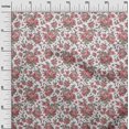 thumbnail image 3 of oneOone Rayon White Fabric Florals Craft Projects Decor Fabric Printed By The Yard 56 Inch Wide, 3 of 4
