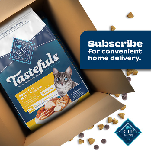 BLUE Tastefuls Santé Multiprotéines pour chat Adultes Recette poulet et dinde, 5 lb