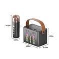thumbnail image 3 of Lksixu New Bluetooth Karaoke Sound System With Microphone, Bluetooth Speaker LED Pickup Light, Multiple Light Transformations, With A Microphone, Outdoor Speaker Bluetooth audio Electronics for Home, 3 of 7