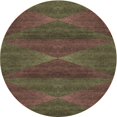 thumbnail image 1 of Ahgly Tapis Rond Lavable en Machine Intérieur Transitionnel Marron, 7 Pieds Rond, 1 of 7