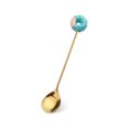 thumbnail image 4 of Transemion 1/2/3/5 Cartoon Adorable Restaurant Hotel Tableware Portable Washable Stainless Steel Stirring Mixing Dinnerware Cake Flatware Donut Spoon Blue 5PCS, 4 of 6