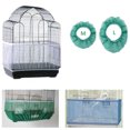 thumbnail image 4 of Trayknick Housse de Cage Lavable à la Machine, Filet Supérieur Robuste en Fil, Cages Rondes Carrées, Housse Universelle pour Cage à Oiseaux pour la Maison, Noir, 4 of 13