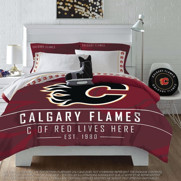 NHL Calgary Flames Twin Comforter Set