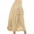 thumbnail image 2 of Snoarin Summer Plus Size Cargo Capris for Women Casual Pants With Eastic Waist, Solid Color Splashed Ink Print, Tie Dyed Ink, Seven Point Loose Wide Leg Pants Trousers for Women on Clearance, 2 of 5