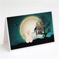 thumbnail image 1 of Halloween Scary Poodle White Greeting Cards & Envelopes - Pack of 8, 1 of 1