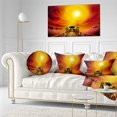 thumbnail image 1 of Design Art - Exotic Wood Pier under Yellow Sun, 1 of 4