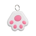 thumbnail image 1 of Paw Shape Bluetooth 5.0 Pet Tracker & Key Finder - Mini Anti-Loss GPS Locator for Dogs Cats, Wallets & Items (0.65-3.5 Mile Range) Pink, 1 of 1