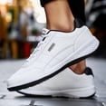 thumbnail image 4 of Dakaela Chaussures de Course pour Hommes Imperméables Tennis Randonnée Espadrilles Mode Antidérapantes Gym Travail Chaussures Blanches 11, 4 of 8