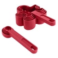 thumbnail image 2 of Holiday Time 8-Piece Measuring Cup and Spoon Set, Gingerbread Cookie Shaped, Rouge, 2 of 10