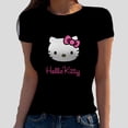 thumbnail image 4 of Hello Kitty T-Shirt Décontracté Quotidien à Impression 3D pour Femmes, Manches Courtes, Extensible, Col Rond, Passe-Partout, Nouvelle Arrivée pour l'Été, Ajusté, 2024, Haut, 4 of 5