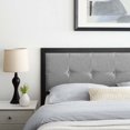 thumbnail image 4 of Modway Teagan Tufted Full Headboard in Black Light Gray, 4 of 7