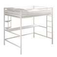 thumbnail image 1 of Novogratz Maxwell Metal Full Loft Bed with Desk & Shelves, 1 of 9