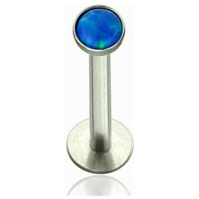 Labret Monroe Push In design with Soft Enamel Back for Comfort and Opalite Synth