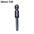 thumbnail image 1 of 1 Pcs 50mm Blue Magnetic Torx Screwdriver Bits Set Electric Screwdriver T5-T40, 1 of 9