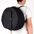 thumbnail image 4 of Yeacher Compact Snare Drum Bag Backpack Case with Shoulder Strap Outside Pockets Musical Instrument Accessory Black, 4 of 8