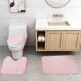 thumbnail image 4 of LSLJS Bathroom Mats Sets 3 Piece Bathroom Carpet, Super Soft Non Slip Bathtub Carpet and Absorbent Bath Mat, Bathroom Carpet, Plush Bath Mat for Bathroom, 4 of 9
