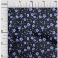 thumbnail image 2 of oneOone Rayon Medium Blue Fabric Floral Sewing Craft Projects Fabric Prints By Yard 56 Inch Wide, 2 of 4