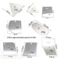 thumbnail image 2 of serony Stainless Steel Cake Scraper Cream Icing Smoothers Teeth Edge Cakes Decorating Sugar Craft Baking Accessory Household Tools 15*9.8cm Type 1, 2 of 9