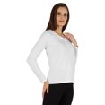 thumbnail image 2 of Inkmeso T-shirt Henley Uni à Boutons pour Femmes Décontracté Basique à Manches Longues T-shirts, 2 of 7