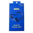 thumbnail image 4 of onn. 18 FT. 3.5 mm AUX Extension Audio Adapter Kit, 4 of 4