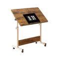 thumbnail image 2 of Petit Bureau Debout à Hauteur Réglable, Bureau Mobile Pliable avec Roulettes Petit Bureau d'Ordinateur Roulant à Surface Réglable Poste de Travail Assis-Debout pour Petits Espaces et Bureaux à Domicile, 2 of 9