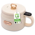 thumbnail image 1 of NutriChef 1.6L Electric Rice Cooker – Portable Multi-Function Cooker with Non-Stick Ceramic Pot, Digital Controls, 6 Presets & Auto Shut-Off – White, 1 of 8