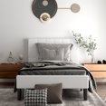 thumbnail image 3 of Costway Twin Upholstered Bed Frame Button Tufted Headboard Mattress Foundation, 3 of 10