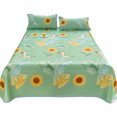thumbnail image 1 of Bed Sheets Full Ice Silk Bedding Three Piece Set Breathable Soft Bed Sheet Luxurious Silk Bed Sheet and Pillowcase Realistic and Interesting Patterns Bedding Sets Full, 1 of 6
