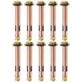 thumbnail image 1 of 10-Pack Hex Expansion Bolt, M12x120mm Colored Galvanized Iron-Carbon Steel External Hex Expansion Bolts, 1 of 6