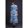 thumbnail image 3 of Bimba Robe Chemise Décontractée pour Femmes Shibori Imprimée Fête Mi-Mollet Évasée - X-Grand, 3 of 5