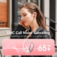 thumbnail image 3 of Bluetooth Headphones Wireless Earbuds 80Hrs Playback Sport Ear Buds with Earhook LED Display Charging Case IPX7 Waterproof Earbud Deep Bass Running Earphones for iOS Android Cellphone,Rose Pink, 3 of 8