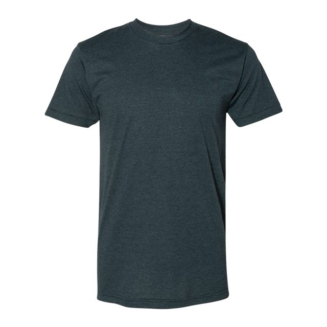 American Apparel 50/50 Tee, S, Black Aqua